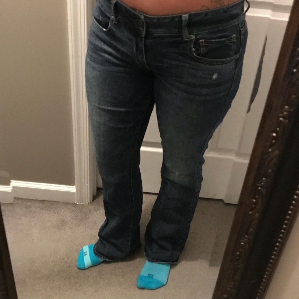 AE skinny kick boot jeans